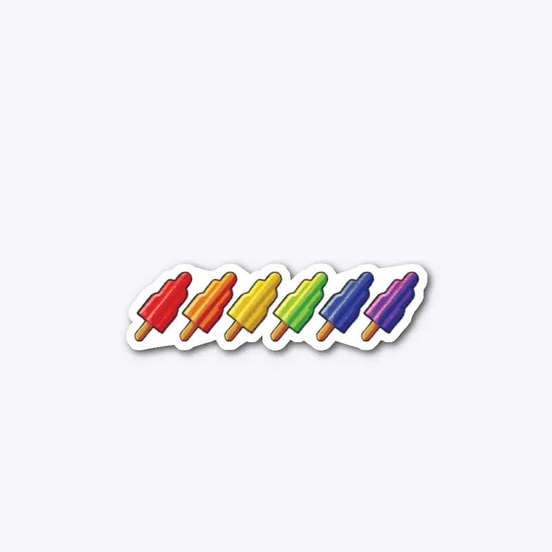 Pride-sicle, 6 colors.